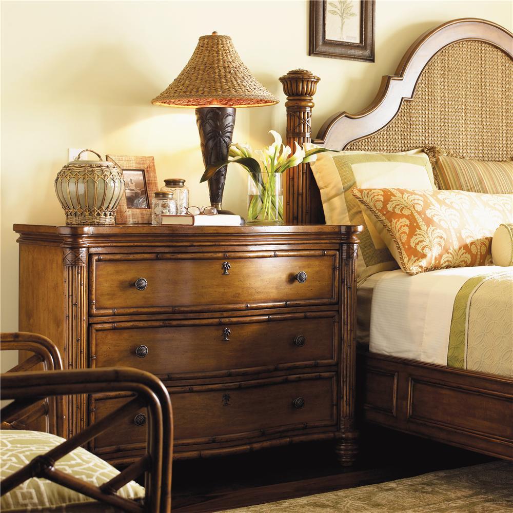 Tommy Bahama Home Island Estate 300473965 3 Drawer Barbados Chest Baer's Furniture Nightstands